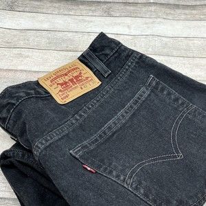 Levi Strauss & Co. Men's Jeans 42x30 Regular Fit Straight Leg Black Reg Tag Jean